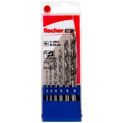 Set hss-g (2-8 mm) 6 pezzi p - Fischer