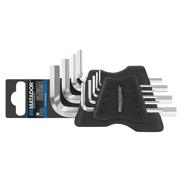 Winkelschraubendreher-Satz Halter, 9-tlg., 1,5-10 m
