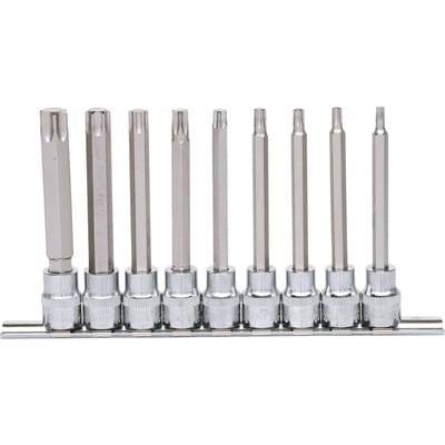 KS Tools 3/8 CHROMEplus Bit-Stecknuss-Satz Torx, lang, 9-tlg T20-T60