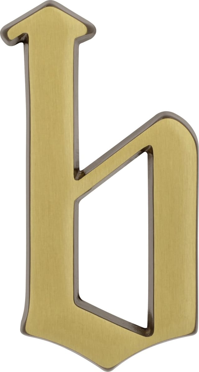 Alpertec - Hausnummer Buchstabe b Bronze Hausnummern Hausnummerschild