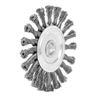 Lessmann ® - Lessmann Rundbürste Stahldraht 0,50 mm, Bürsten-⌀xBohrungs-⌀ / Gewinde: 125XM14 mm