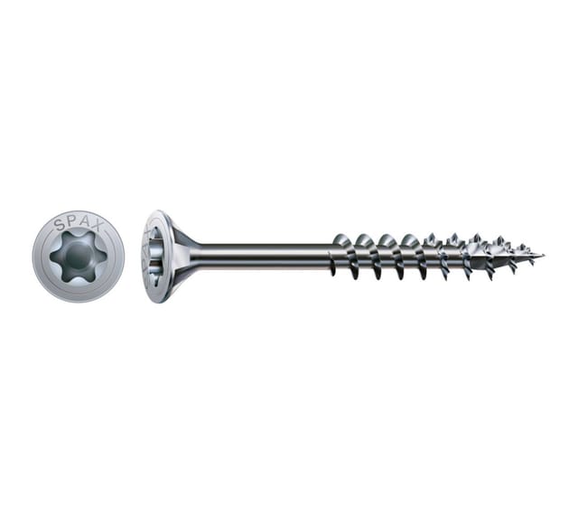 Spax - Universalschraube, 3,5 x 35 mm, 200 Stück, Teilgewinde, Senkkopf, t-star plus T20, 4CUT, wirox - 0191010350353