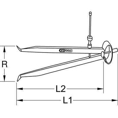 Präzisions-Feder-Lochzirkel-Innentaster, 245mm