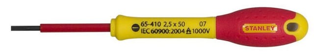 Stanley - Schraubendreher für Elektriker, isoliert 1000 v 2,5x50 mm fatmax - 1-65-410
