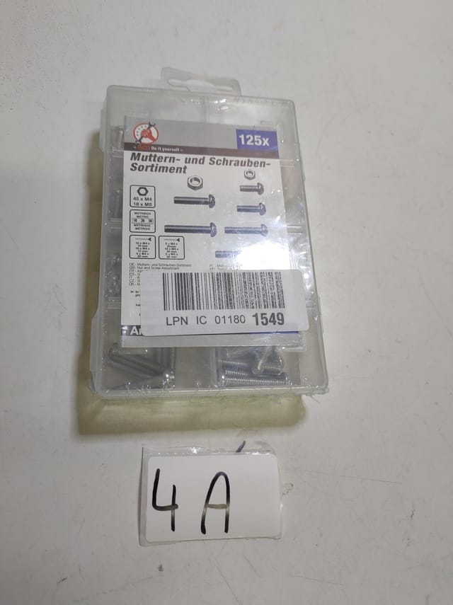 Bgs Technic - Muttern- und Schrauben-Sortiment metrisch M4 / M5 126-tlg.