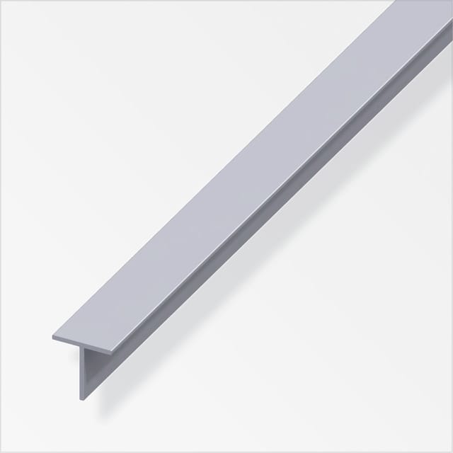 Alfer - Quadrat-T-Profil 19,5 x 19,5 x 2500 mm Profil Übergangsprofil Abdeckprofil