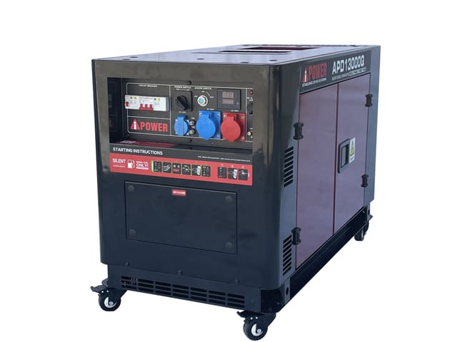 Warrior Winches - AiPOWER Diesel Stromaggregat Full Power 13KVA APD13000Q 400V/230V
