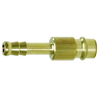 Messing-Stecknippel mit Schlauchtülle, ø 13mm