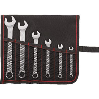Ringmaulschlüssel-Satz DIN3113A 7-19mm, 6-teilig in Rolltasche - Format