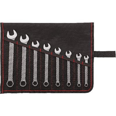 Ringmaulschlüssel-Satz DIN3113A 8-19mm, 8-teilig in Rolltasche - Format