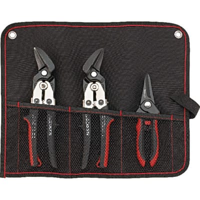 Blechscherensatz 3-teilig in Rolltasche - Format