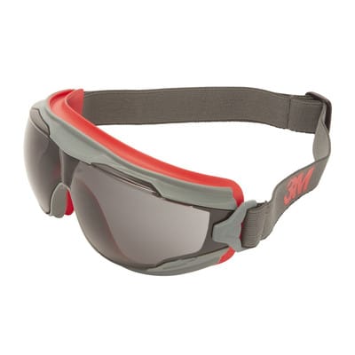 Goggle Gear 500 GG502SGAF Vollsichtbrille mit Antibeschlag-Schutz Rot, Grau en 166 din 166 - 3M
