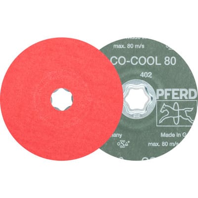 Fiberschleifscheibe cc-fsco-cool 125mm K80 Pferd