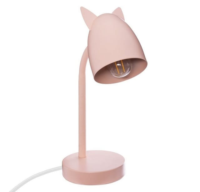 Stilvolle Schreibtischlampe oreilles in schönen Farben aus Metall für Kinder, 18 x 12 x 31 cm Atmosphera for kids