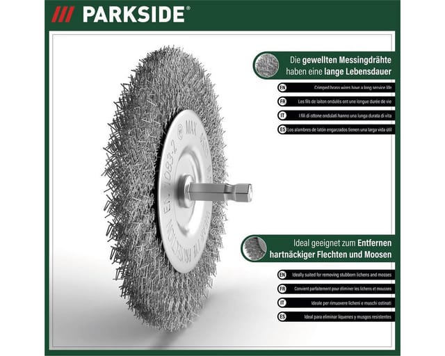 Metall Fugenbürste, passend für Parkside Universalbürste pub 500 A1 - lidl ian 308713