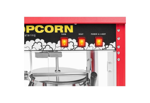 Bar-Popcornmaschine mit rotem Dach