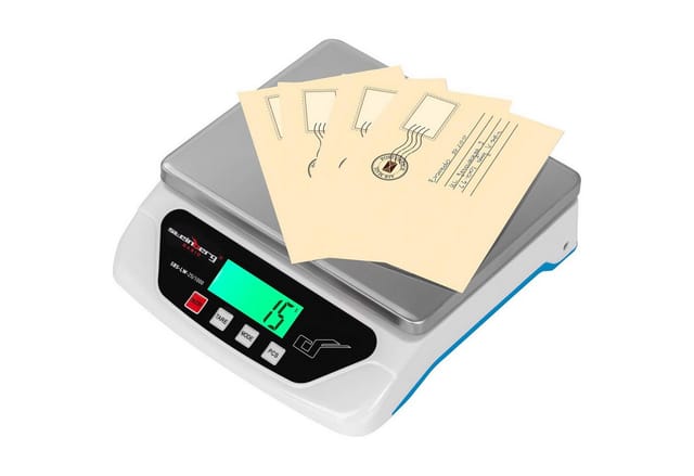Postwaage für Pakete und Briefe SBS-LW-25/1000 bis 25kg / 1g