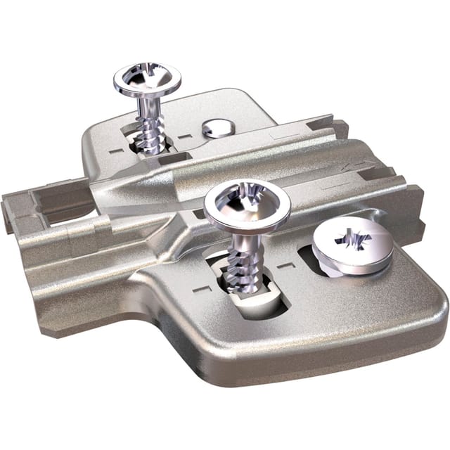 Hettich - Exzenter Kreuzmontageplatte, Spreizmuffe, Distanz 1,5 mm