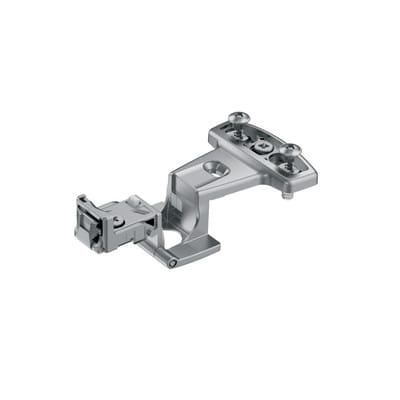 Hettich - 45048 Grundscharnier Selekta Pro 2000 vernickelt mit Spreizmuffen