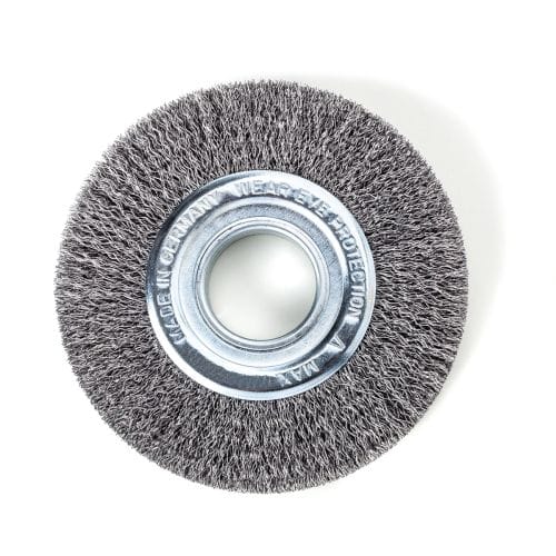 Lessmann - Rundbürste, Durchmesser: 150 x 25 mm, Rohr: 50 mm, Stahldraht, gewellt