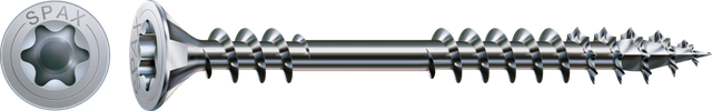 Spax - Verlegeschraube, 4,5 x 60 mm, 500 Stück, Fixiergewinde, Senkkopf, t-star plus T20, 4CUT, wirox - 0541010450605