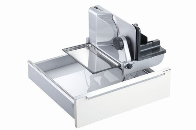 Einbau-Allesschneider aes 62 sr - RECHTSseitige Schneidgutführung, Schrankbreite ab 45 cm