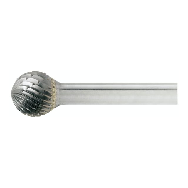 Lukas Kugelfräser - Frässtift Form D Kugel Kopf ø 4mm Länge 3mm Zahnung 7