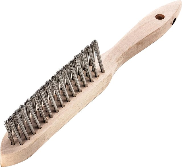 Kehlnahtbürste Länge 290 mm 0,35 mm Stahldraht Besatzlänge 135 mm 3-reihig