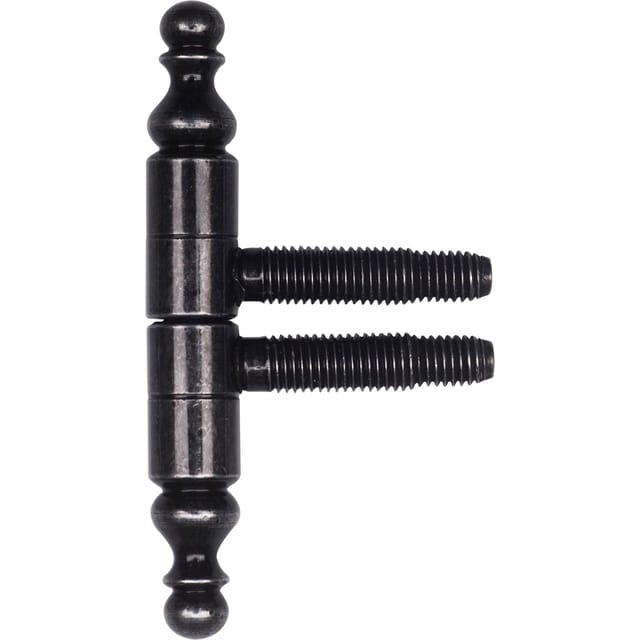 SFS Einbohrband mit Zierkopf Türband 3-Gewindebolzen ø 13mm Stahl schwarz antik