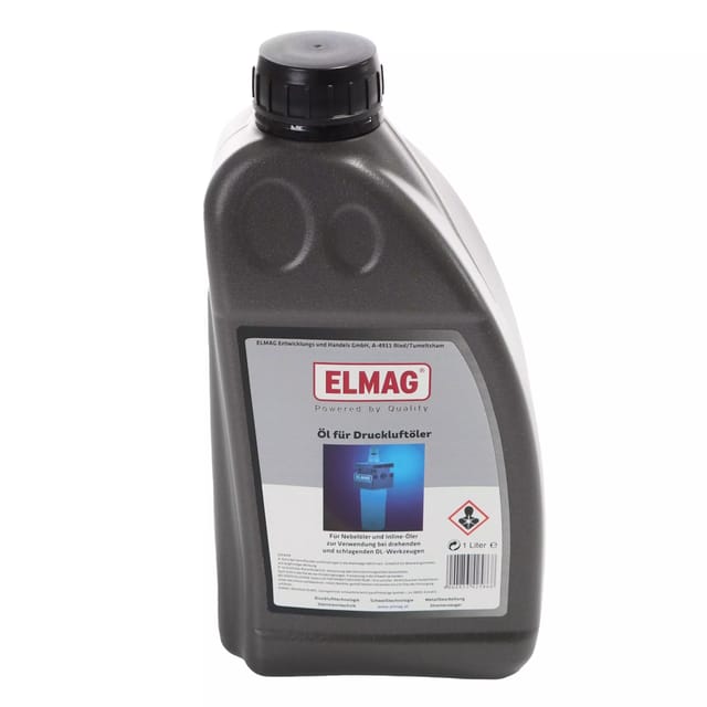 Druckluft Öl 1000ml (Harz und Säurefrei) für Nebel- und Inlineöler - Elmag