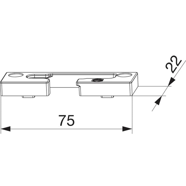 Maco - Kippschließteil pvc Bodenschwelle gkg 12/20-13 rechts silber (359399)