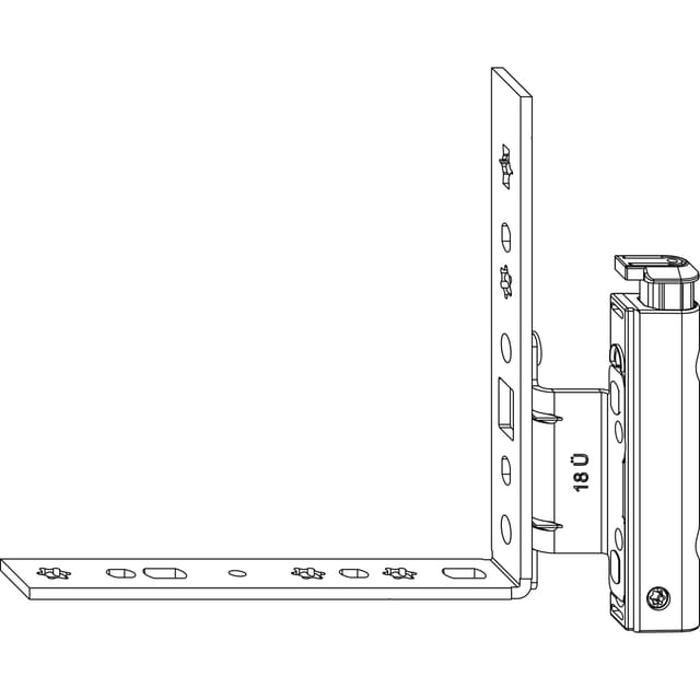 Maco - Falzecklagerband as mit üv, 12/20-13 mm, rechts, 120 kg, silber (54704)