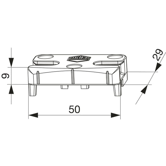 MACO Schließteil iS PVC 12/20-13, KBE/IVAPER/PLAFEN/PROPLEX, silber (96623)