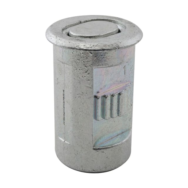 Maco - Bodenbüchse Schließblech für Türkantriegel mit Rückholfeder ø 17 mm Stahl