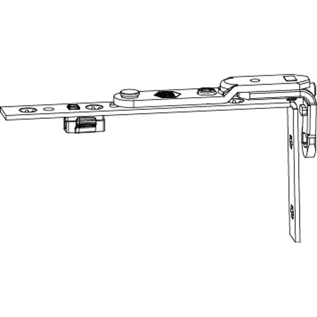 Maco - Drehband oben as/pvc Winkelbandausführung 120 kg silber (52462)