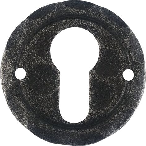 Halcö - Zylinderrosette sill - pz, ø 50 mm, verzinkt schwarz passiviert