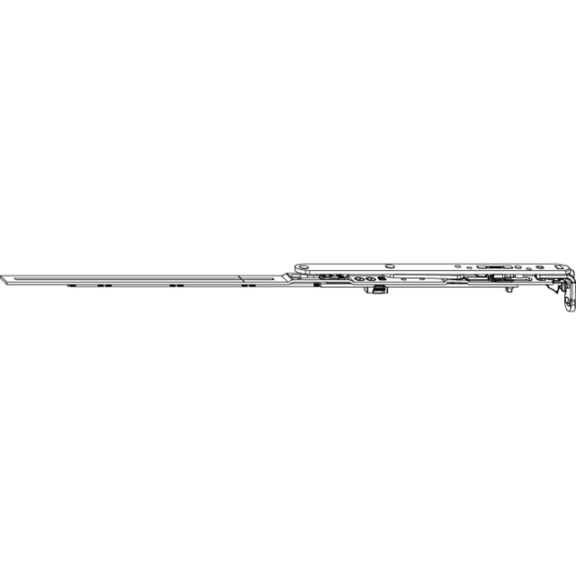 Maco - mm Winkelbandschere mit Sparlüftung Gr. 600 silber links (211676)