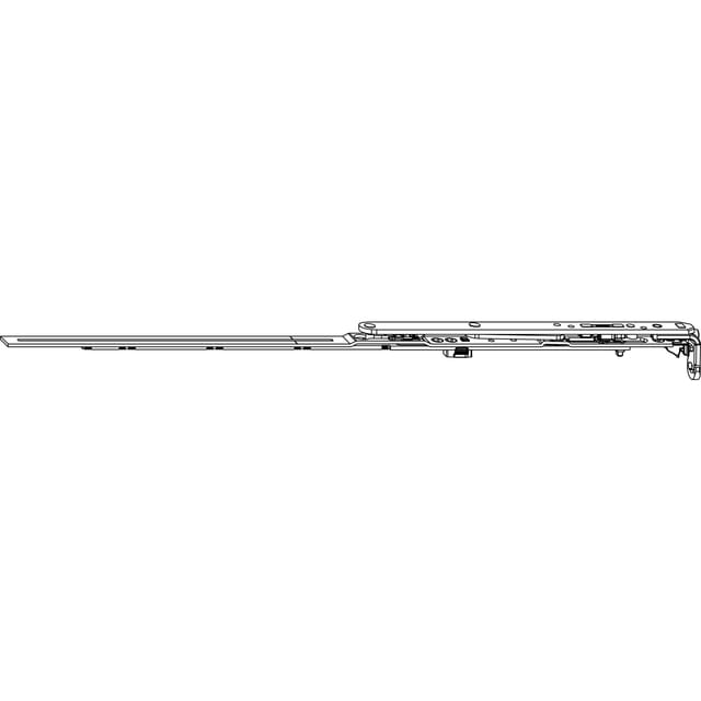 Mm Winkelbandschere mit Sparlüftung Gr. 600 silber rechts (211675) - Maco