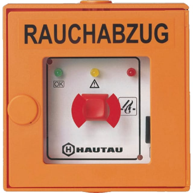 Feuertaster Hautau fr 900 Si orange, 1 Stück Zubehör Beschläge für Fensterbeschläge, Schiebefenster, Schiebetürbeschlag