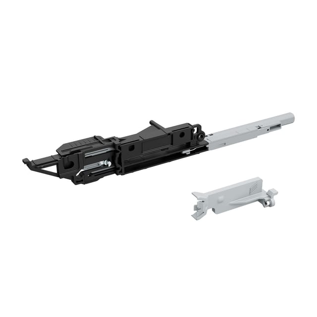 Hettich - Systema Top2000 Push-to-open für grifflose Fronten Kunststoff alu-finish