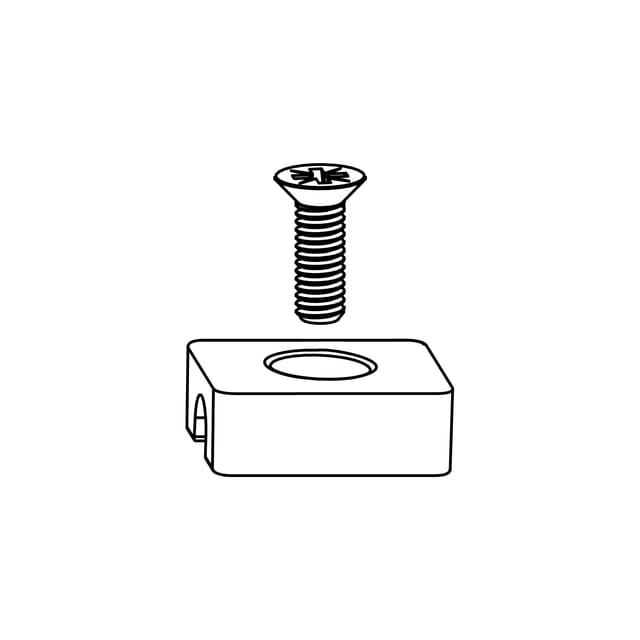 Hs Verriegelungsblock 300/400 kg, silber (103060) - Maco