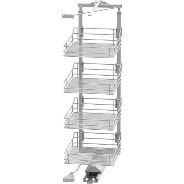 Vauth Sagel Schrankauszug tal Gate Apothekerschrank kb 450 Höhe 1200-1450 mm, silber