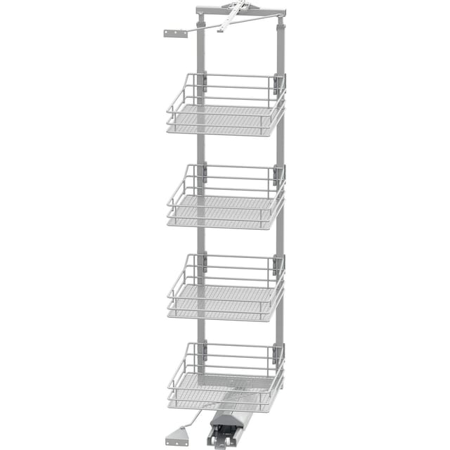 Vauth Sagel Schrankauszug tal Gate Apothekerschrank kb 450 Höhe 1450-1700 mm, silber
