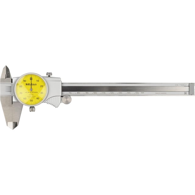 Uhren-Messschieber 0-150mm, 0,01mm, 1mm/U, Metrisch - Mitutoyo