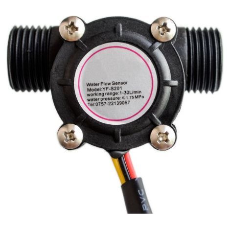 Wasserdurchflussmesser 1–30 L/min – Hall-effekt-sensor – G1/2-rohrgewinde – Langlebige Dichtung