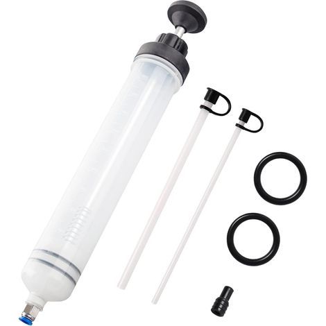 500-ml-ölspritze – Handpumpe Für Öl, Bremsflüssigkeit Und Frostschutzmittel – 20/22 Cm Saugschläuche – Chemikalienbeständig