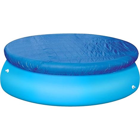 Runde Poolabdeckung (1,8 M Durchmesser) - Einfache Montage - Staubabweisend - Für Aufblasbare Und Aufstellpools (183 Cm)