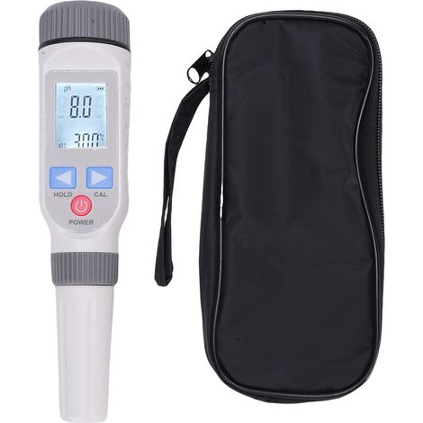 Digitales Ph-testgerät, Messbereich 0-14, Genauigkeit 0,1, Schwarz-weißes Hintergrundbeleuchtetes Lcd-display, Tragbarer Stift Zur Wasserqualitätsbestimmung.