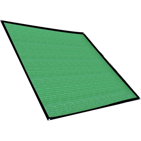 Quadratisches Grünes Sonnensegel, Dick Und Atmungsaktiv, Für Die Terrasse, 2x2 M, 14 Heringe.