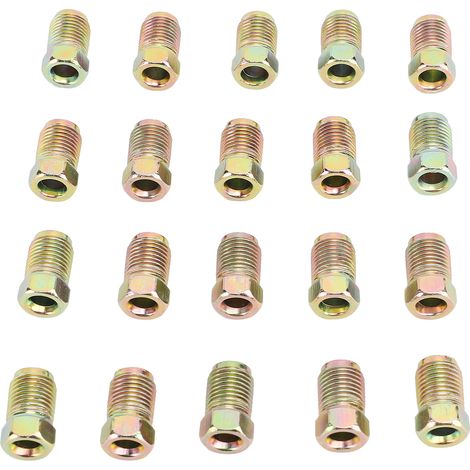 M10 X 1 Mm Bremsleitungsmuttern, Metrische Umkehrbördelung Für 3/16 Zoll Rohr, 20 Stück.